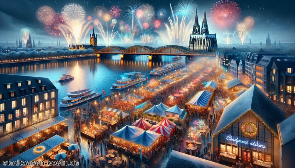 Silvester in Köln » Silvesterfeier am Rhein